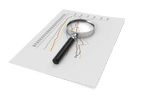 magnifying glass and financial report f14 2k e1668594983606