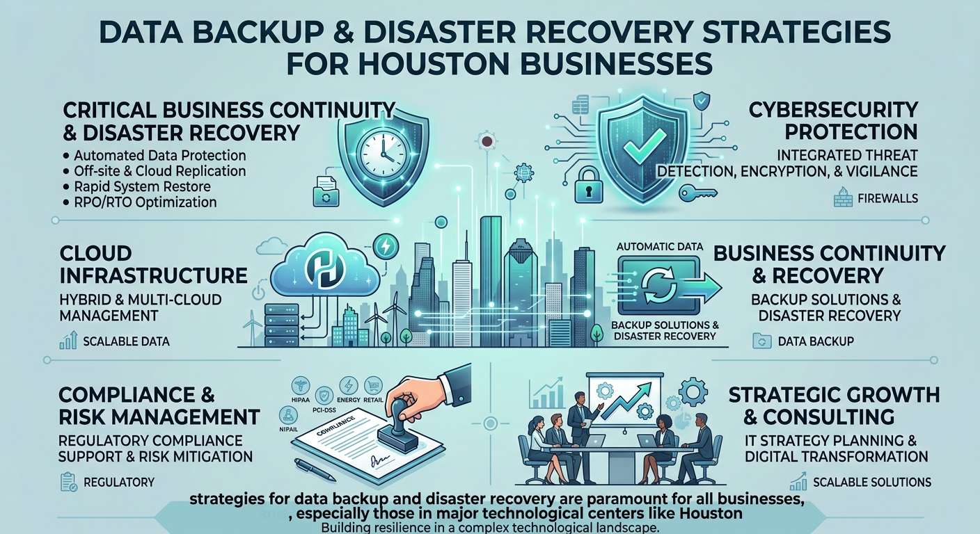 strategies for data backup and disaster recovery are paramount for all businesses, especially those in major technological centers like Houston
