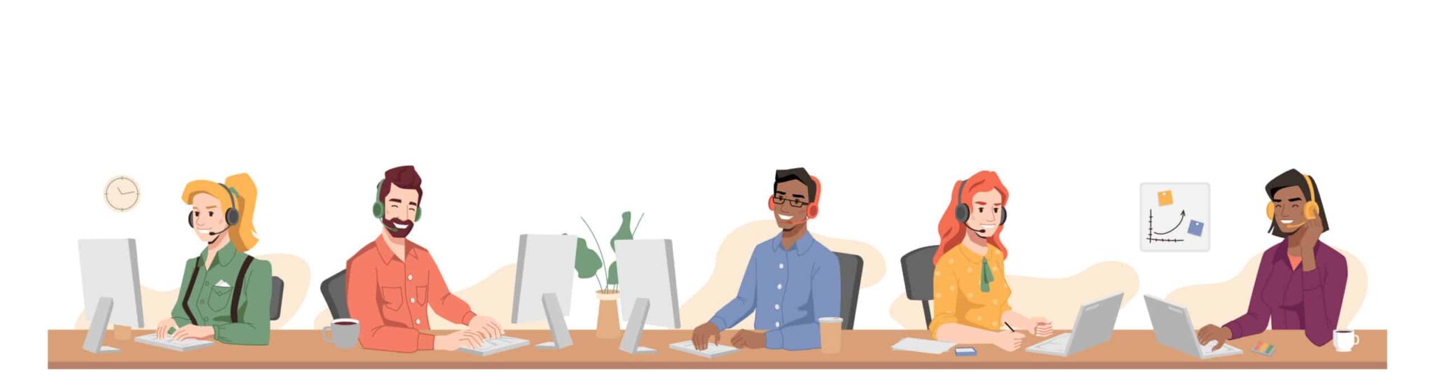 IT help desk support Houston TX team resolving technical issues in a modern business environment.
